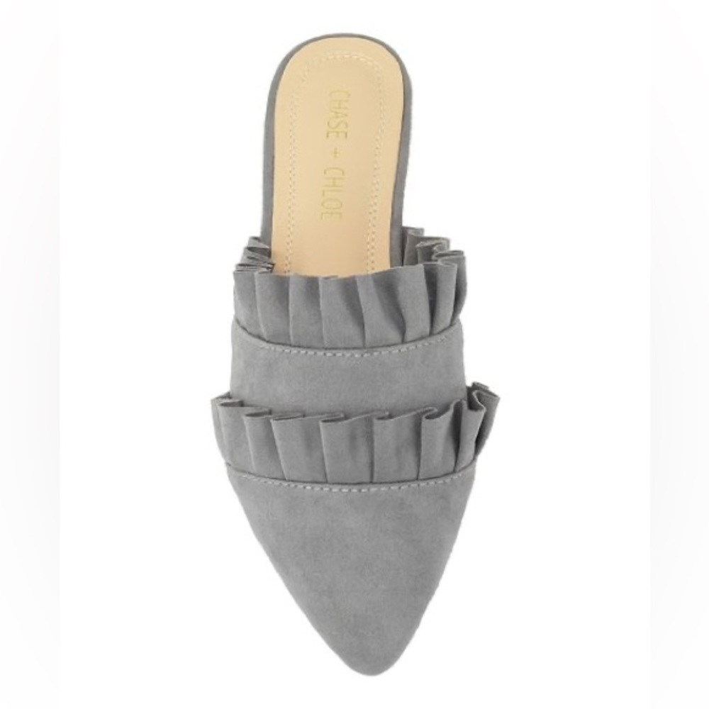 Chase + Chloe Ruffle Mules - Picture 3 of 3
